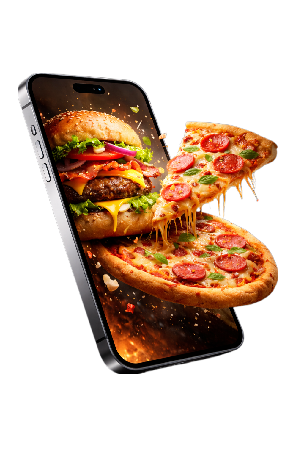 AR food preview on phone